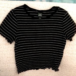 TARGET wild fable size small lettuce sleeve shirt sleeve top!